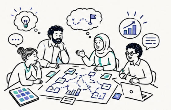 Image of communities and institutions coming together